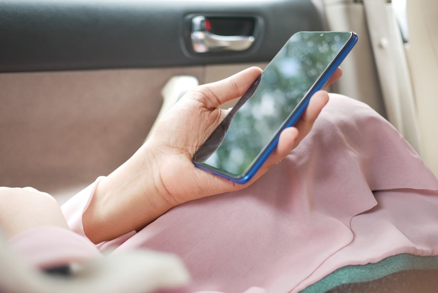 Parent checking the SAFEGO Guardian App on a phone